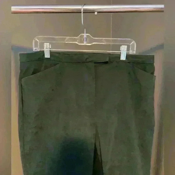 CJ Banks Women's Forest Green dress pants trouser slacks size 14W - Picture 5 of 7